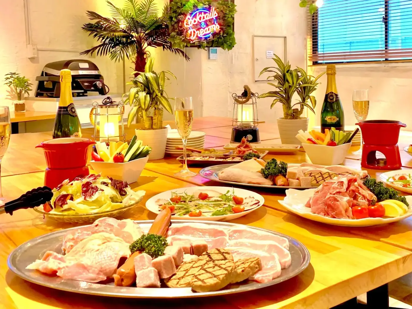 渋谷ガーデンホール 貸切BBQの様子