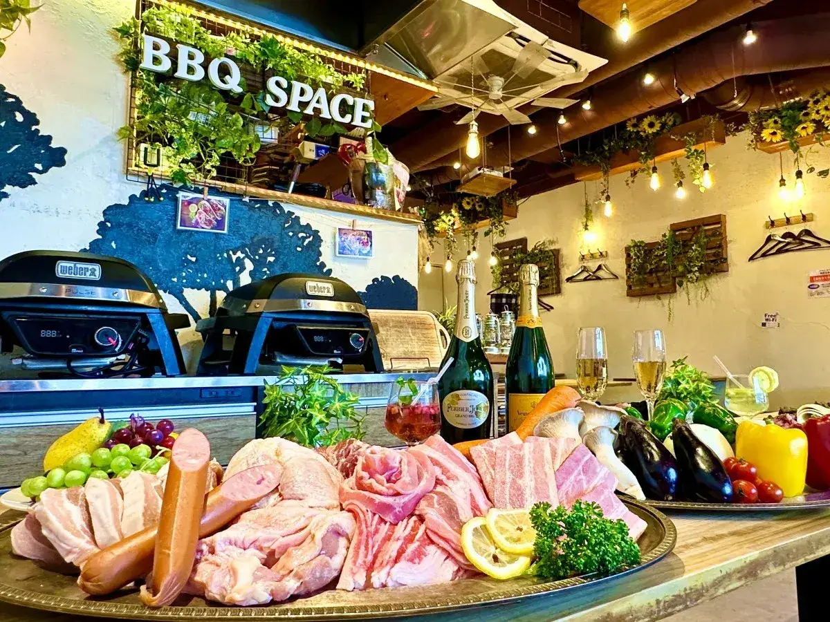 渋谷ガーデンスペース道玄坂店 貸切BBQの様子