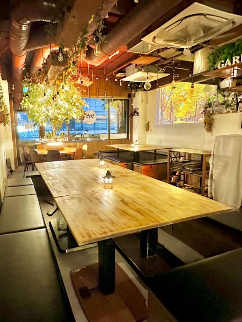 <渋谷で女子会にピッタリな雰囲気>渋谷ガーデンスペース道玄坂